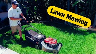 Lawn Mowing lush green grass [upl. by Mathi]