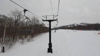 Snowshed Express Quad  Killington VT [upl. by Elirpa]