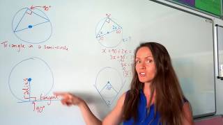 The Maths Prof Circle Theorems 1 [upl. by Hildegaard]