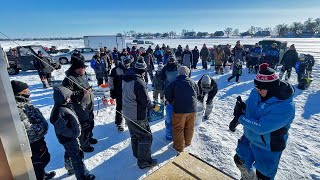 My First PRO Ice Fishing Tournament [upl. by Aneryc]