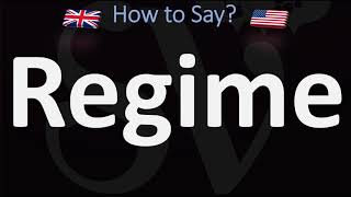 How to Pronounce Regime 2 WAYS UKBritish Vs USAmerican English Pronunciation [upl. by Thissa]