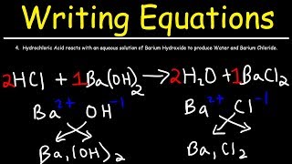 How To Write Chemical Equations From Word Descriptions [upl. by Giffie]