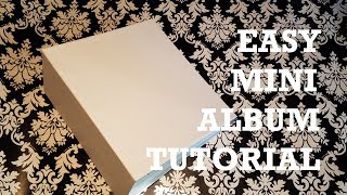 Super Easy Mini Album Tutorial  Step by step [upl. by Tychon]