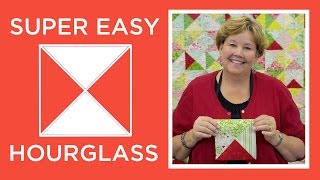 Make a Super Easy Hourglass Quilt with Jenny Doan of Missouri Star Video Tutorial [upl. by Woodall]