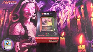 MTG Starter Commander Deck Draconic Destruction Unboxed [upl. by Gaskin]