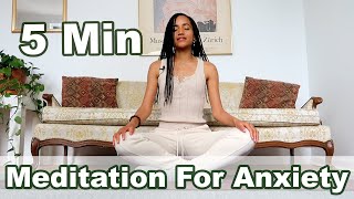 5Minute Meditation For Anxiety [upl. by Ahseuqal]