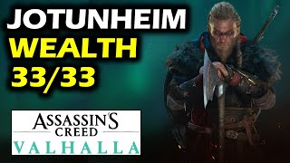 Jotunheim All Wealth Chests Locations  Assassins Creed Valhalla [upl. by Fuld]