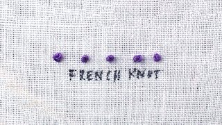 How to do a French Knot [upl. by Gottuard710]