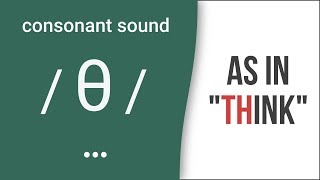 TH Consonant Sound  θ  as in quotthinkquot American English Pronunciation [upl. by Siroled]