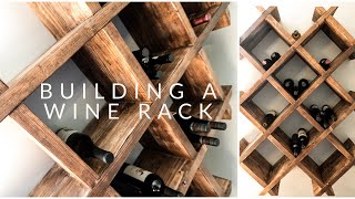 HOW TO BUILD A WINE RACK  Step by Step Process [upl. by Staw]