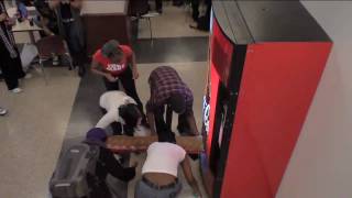 Guerilla Marketing Example  CocaCola Happiness Vending Machine [upl. by Howlan]