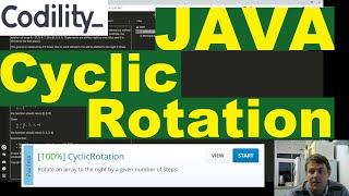 Codility Cyclic Rotation Java solution [upl. by Kaden]