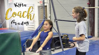 Gymnastics Coach For A Day Kyra SGG [upl. by Ecnaiva]