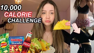 10000 CALORIE CHALLENGE  girl vs food [upl. by Jacinto]