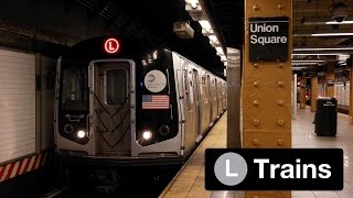 NYC Subway L Train Action in Williamsburg and Manhattan [upl. by Vassaux]