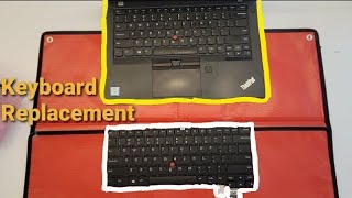 Keyboard replacement on Laptop Lenovo Thinkpad T470s Type 20JT 20JS [upl. by Elatia]