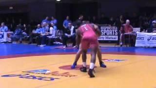 US OPEN GR Quarterfinal 66kg  Justin Lester vs Kerry Regner [upl. by Dorine323]