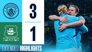 Extended Highlights  Man City 31 Plymouth  OReilly brace amp De Bruyne goal into FA Cup Quarters [upl. by Aicenav]