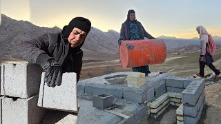 Grandmas initiative next to the magical cave installing a water heater with an old tradition [upl. by Jerold]