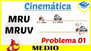 Cinemática  Ej1 MRU y MRUV  Nivel Universitario [upl. by Rodavlas]