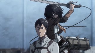 Mikasa Tries To Kill Bertholdt  Bertholdt transform  Eng Dub [upl. by Nnail21]