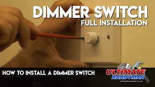 How to install a dimmer switch [upl. by Elyr]