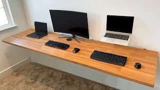 Building An IKEA Floating Desk Setup [upl. by Notgnihsaw]