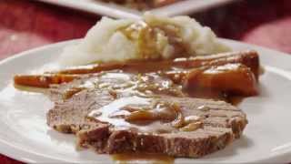 How to Make Slow Cooker Pot Roast  Beef Recipes  Allrecipescom [upl. by Lamberto]