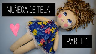 Cómo hacer una muñeca de tela fácil [upl. by Bechler132]