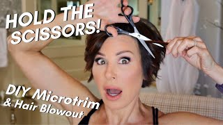 HOW TO CUT amp TRIM YOUR OWN HAIR AT HOME  My Lockdown DIY Haircut  Dominique Sachse [upl. by Amathist550]