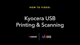 Kyocera USB Printing amp Scanning [upl. by Favian]