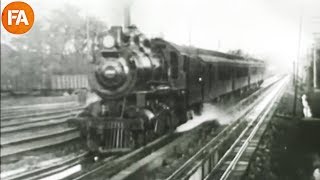 The American Railroads in 1897  Vintage Footage [upl. by Doone589]