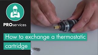 How to exchange a thermostatic cartridge [upl. by Shoifet]