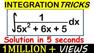 INTEGRATION SHORTCUT METHOD Trick to calculate Integrals for Quadratics [upl. by Septima]