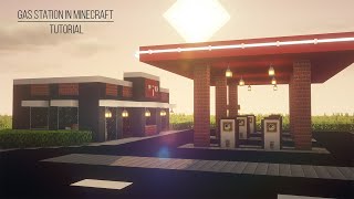 How to make a gas station in Minecraft Tutorial [upl. by Inoy]