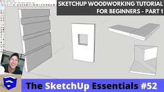 SketchUp Woodworking Tutorial for Beginners  Part 1 [upl. by Eidlog496]