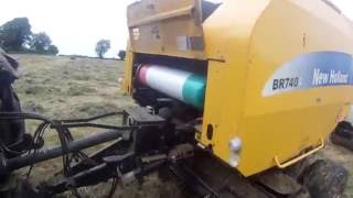 Silage  Changing Net Wrap [upl. by Featherstone460]