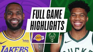 LAKERS at BUCKS  FULL GAME HIGHLIGHTS  January 21 2021 [upl. by Jarv]