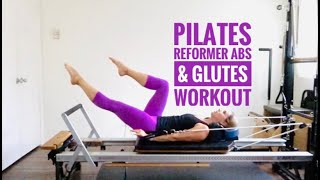 Intermediate Pilates Reformer Glutes amp Abs [upl. by Nim938]