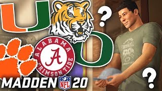 WHICH COLLEGE TEAM DO WE COMMIT TO NCAA PLAYOFFS Madden 20 Face Of Franchise [upl. by Vivianna]