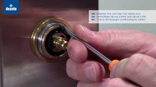 SHOWER PANEL  REPLACEMENT OF A THERMOSTATIC CARTRIDGE [upl. by Erde314]