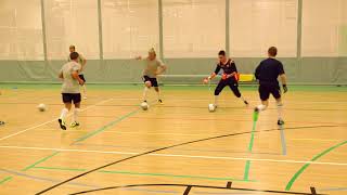 Futsal Training Drill Receiving Turning and Facing Level 1 Beginner [upl. by Whorton]