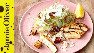 Healthy Chicken Caesar Salad  Jamie Oliver [upl. by Nnahtur]