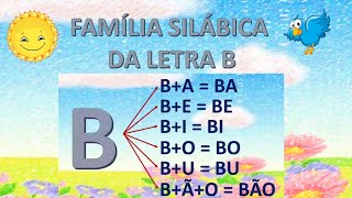 Família silábica da letra B [upl. by Dombrowski]