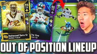 EVERY PLAYER OUT OF POSITION LINEUP Madden 20 Ultimate Team [upl. by Polly164]