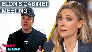 Elon Musk Crashes Cabinet Meeting amp Trump Touts 5M quotGold Cardquot for VIP Immigrants  The Daily Show [upl. by Colton]