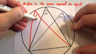 Circle Theorems  Corbettmaths [upl. by Elum]