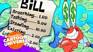 Mr Krabs Greediest Money Moments 🤑  SpongeBob  Nicktoons [upl. by Cozza]