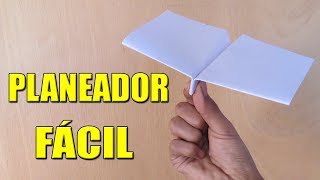 Como Hacer un Avión de Papel Planeador que Vuela Mucho y Lejos  How To Make Paper Plane [upl. by Lutim691]