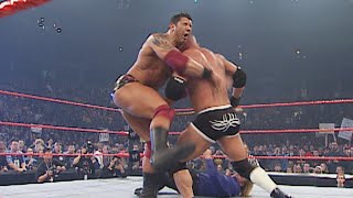 Goldberg vs Batista Raw Nov 10 2003 [upl. by Ecertal619]